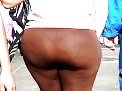 Bbw жира осла видеть сквозь стринги спандекс